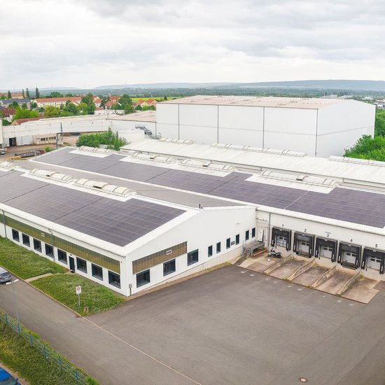 Firmengelände des Bereichs Lasertechnik in Sangerhausen, Deutschland